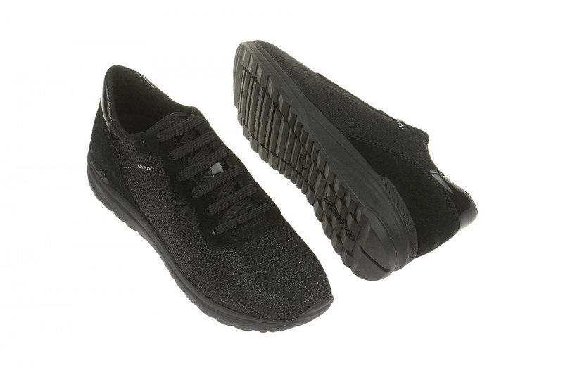 Geox Airell Sneaker Schuhe schwarz glitter