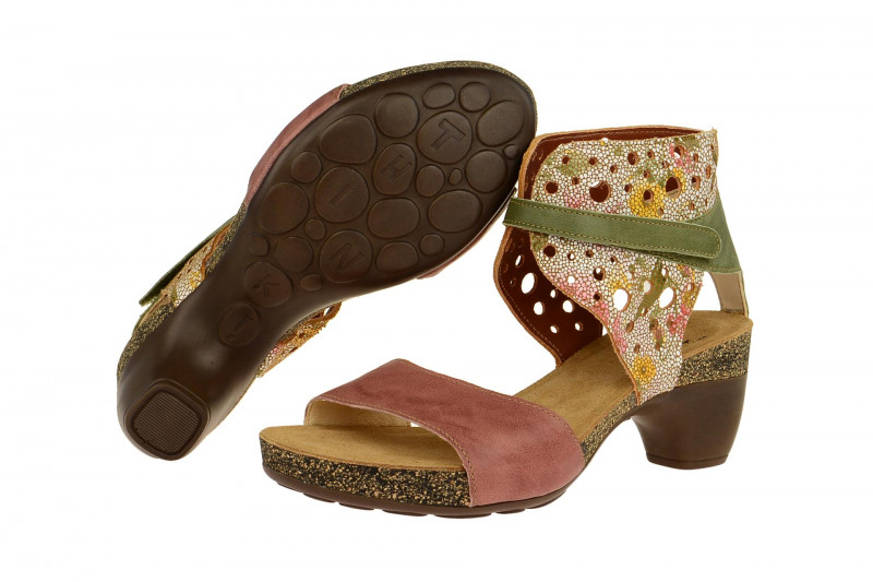 Think Traudi Sandalen braun grün effekt