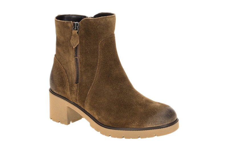 Gabor Stiefelette Ankle Boots braun Velour H-Weite 8064.03.004