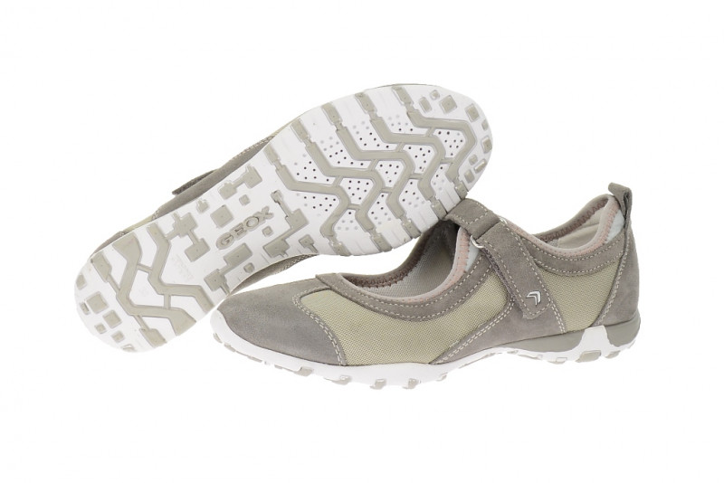Geox Freccia B Slipper in grau Mary Jane D32C0K