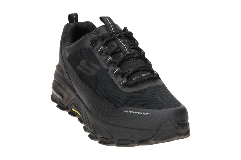 Skechers Max Protect Schuhe schwarz all black Herren Waterproof 237304