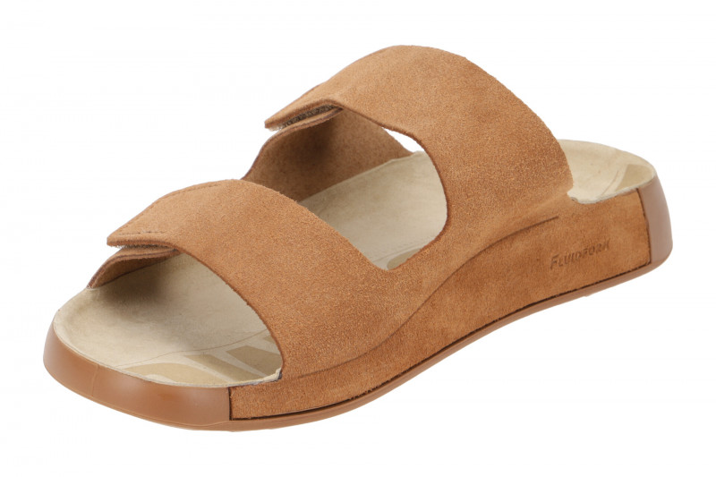 Ecco Cozmo Herren Pantolette braun cashmere Klett 500904