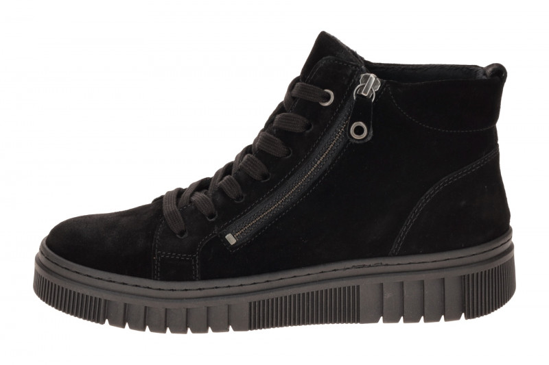 Gabor Mid-Sneaker Boots schwarz Velour 8008.01.012