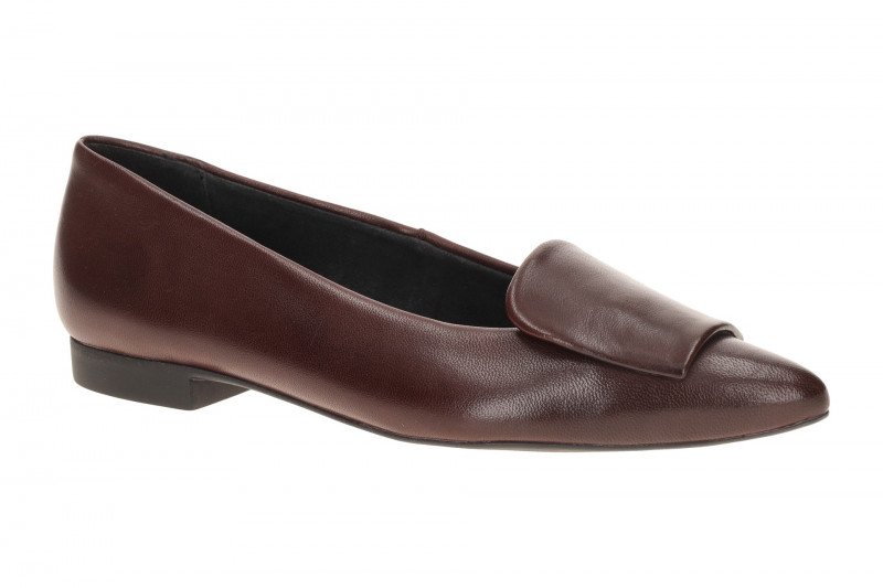 Paul Green Ballerinas dunkelrot wine Leder-Kappe 3792