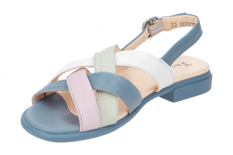 Think Kamaa Sandalette blau bunt Kreuzriemen 777