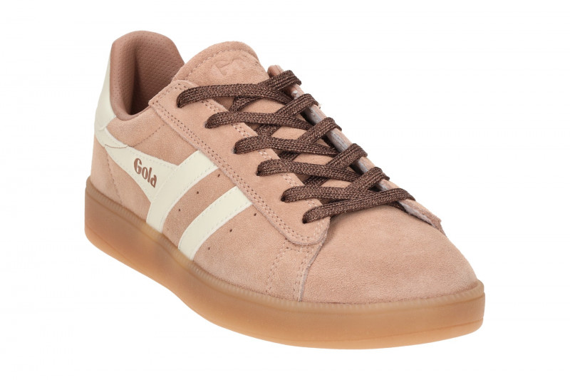 Gola Aztec Schuhe Sneakers rose weiß Velour CLB786