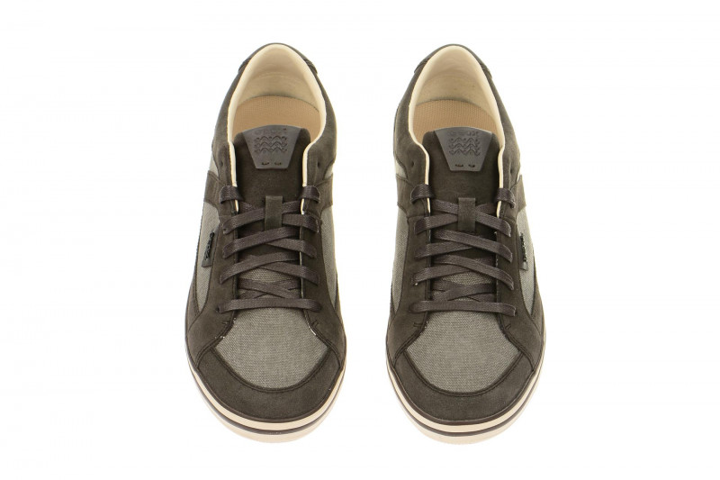 Geox Box Schuhe grau mud - Leder Textil Mix - U44R3D