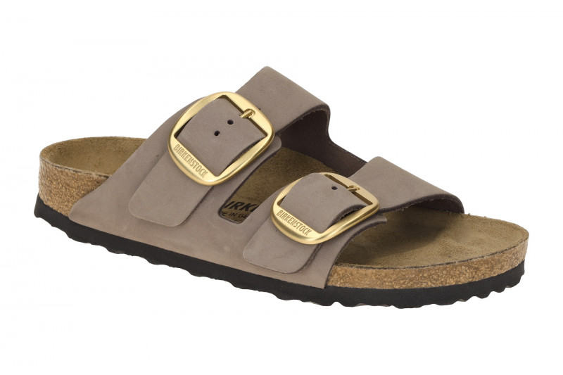 Birkenstock Arizona Big Buckle Pantolette lila Nubuck SCHMAL 1030528