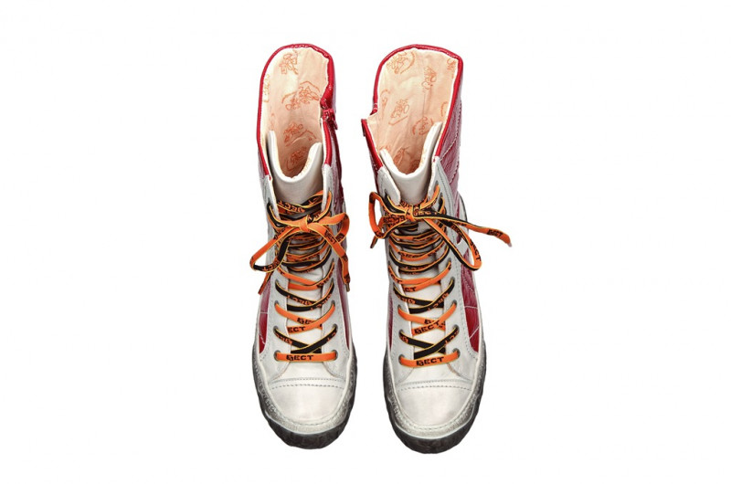 Eject Sara Stiefel weiß rot 15666.1