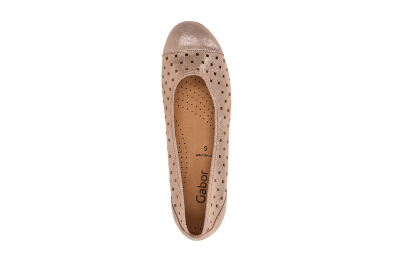 Gabor Schuhe Ballerina rose gold metallic 64.169.60