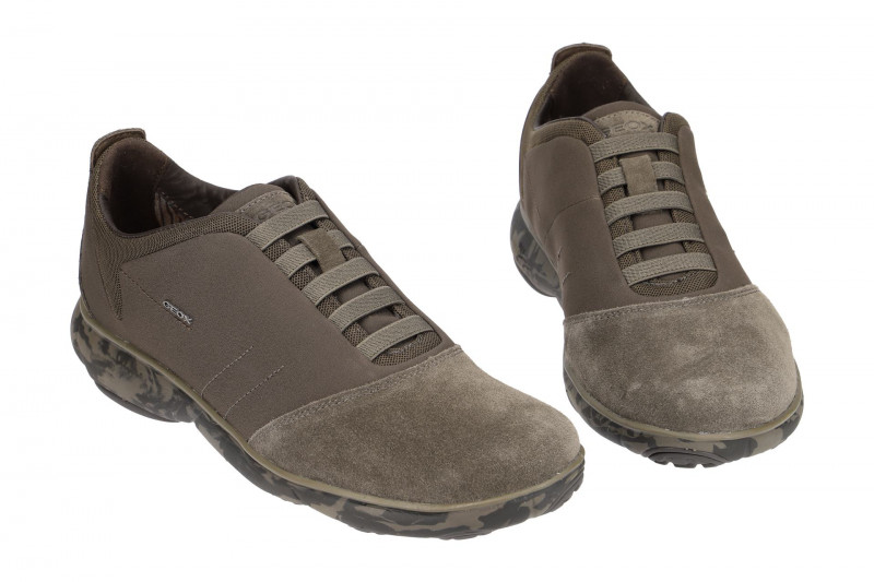 Geox Nebula Schuhe taupe braun camouflage Sohle