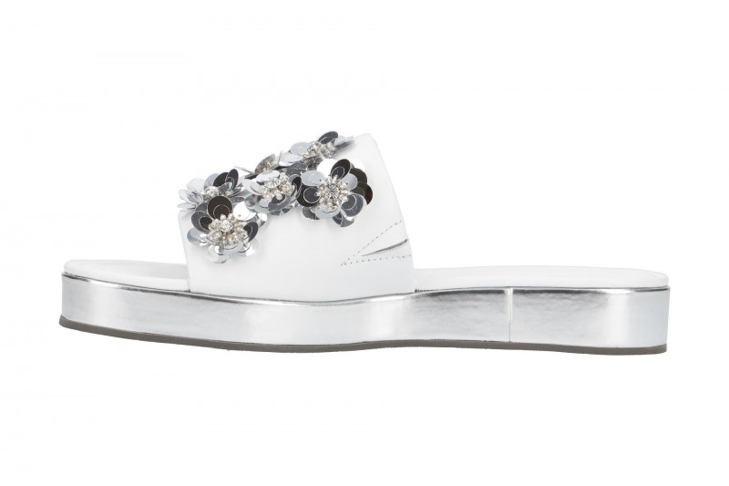 K&S Neo Pantolette weiß silber 71-25460-327