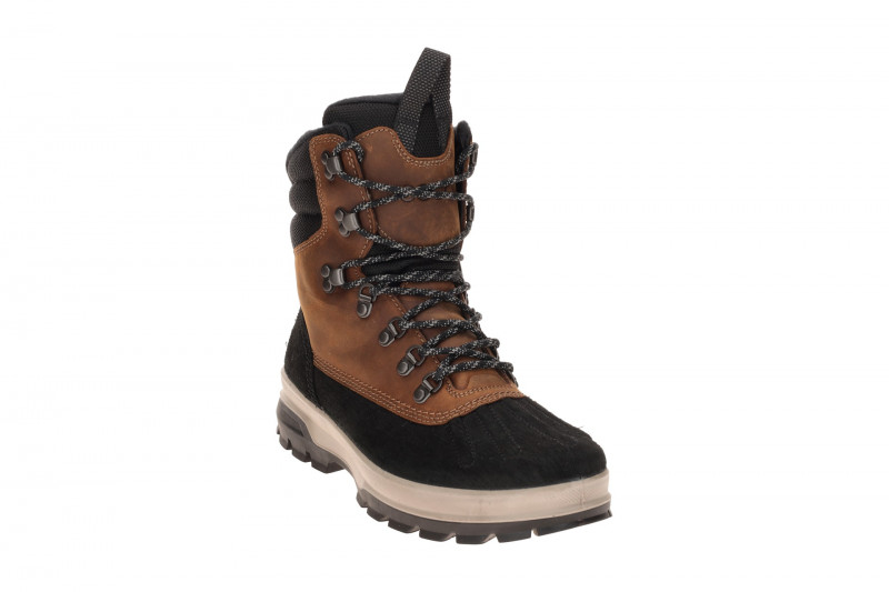 Ecco Rugged Track Stiefel Boots braun schwarz wasserdicht Outdoor 838204