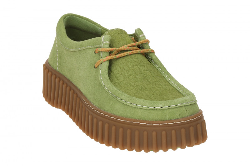 Clarks Torhill Bee Plateau Schuhe grün Mokassin 26181187