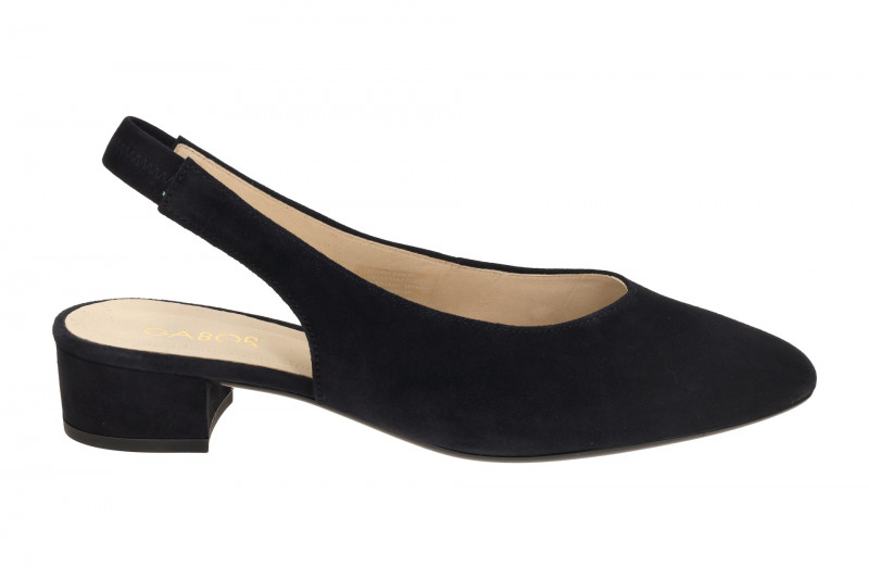 Gabor Sling Pumps dunkelblau Velour 81.520.16