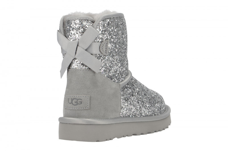 UGG Stiefel silber Classic Mini Bow Cosmos