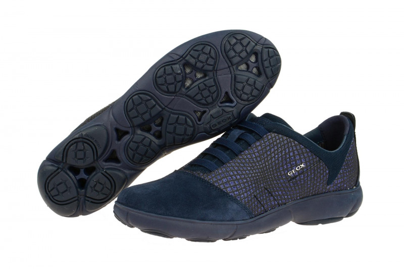 Geox Nebula Slipper blau Glitter