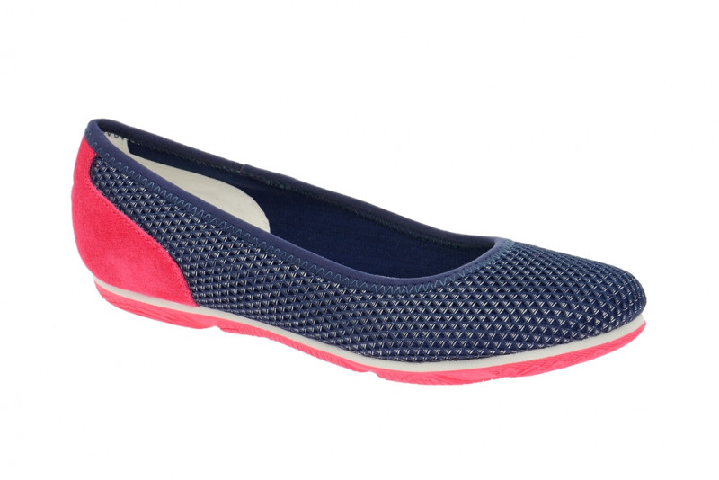 Geox Xense Ballerina blau navy pink