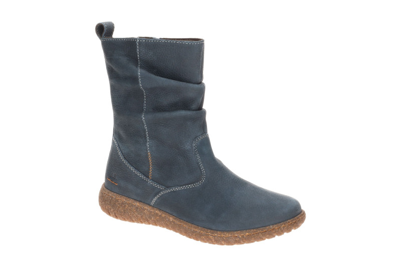 Josef Seibel Angelina Damen Stiefel blau H-Weite Nubuck