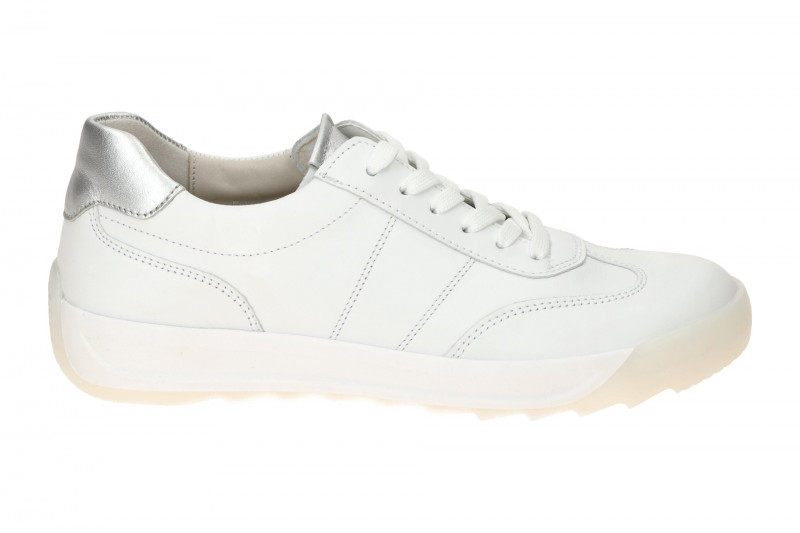 Gabor Schuhe Sneakers weiß silber Nappa 63.481.21