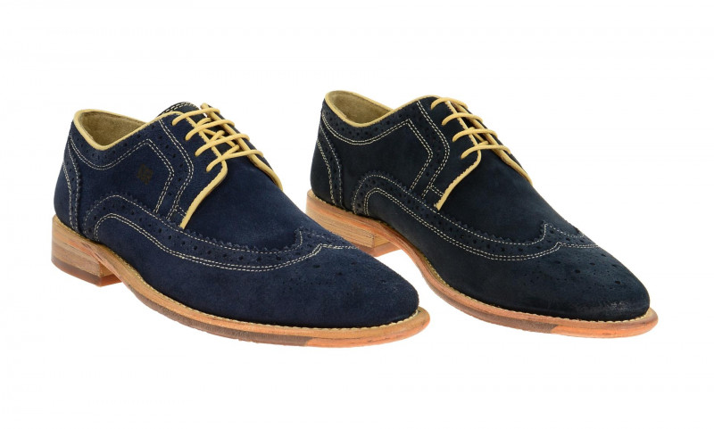 Gordon & Bros Schuhe Ron blau Rauhleder S160751