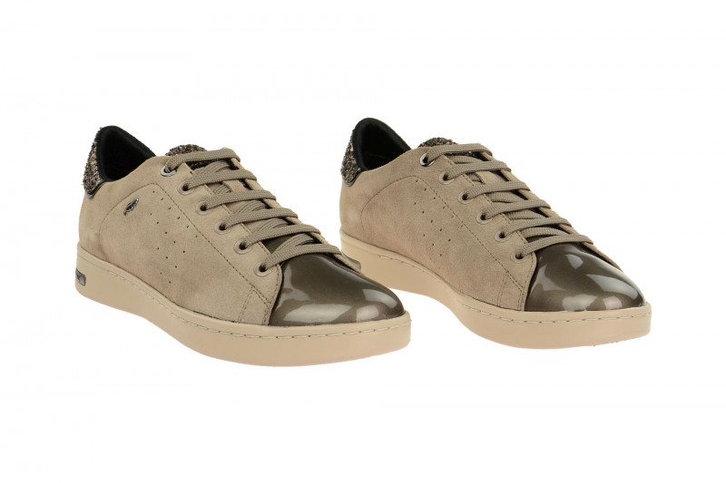 Geox Jaysen Schuhe grau beige Glitter