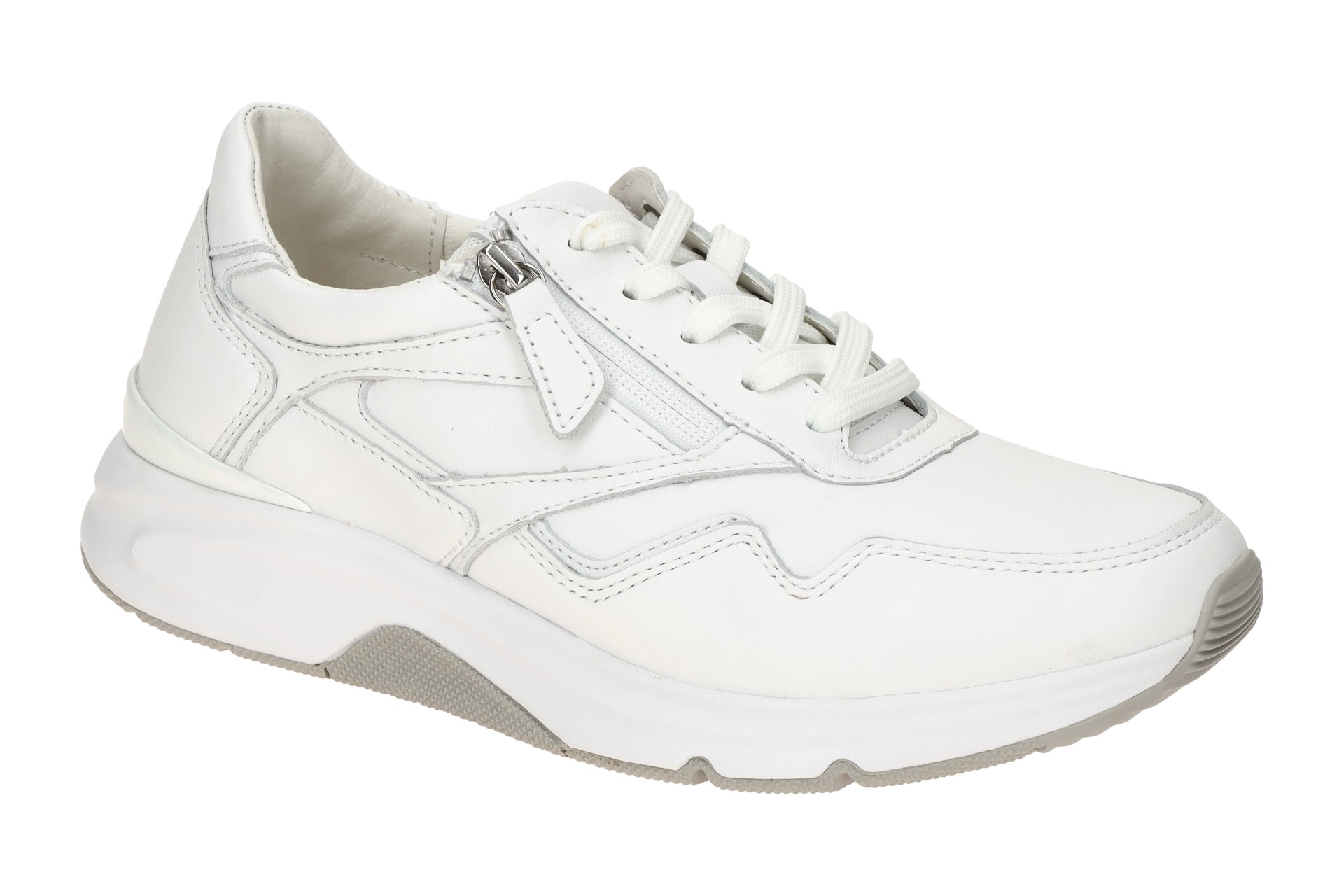 Gabor Schuhe ROLLINGSOFT weiß Damenschuhe sportliche Schnür-Halbschuhe 86.896.51