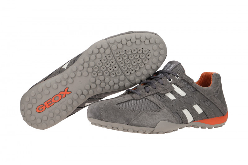 Geox Snake Schuhe hellgrau orange U4207K