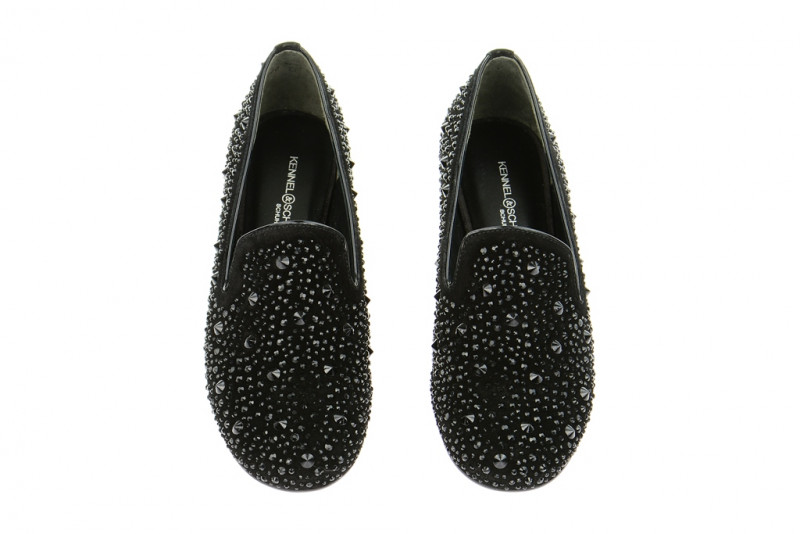 K&S Slipper Bea schwarz Swarovski 14222