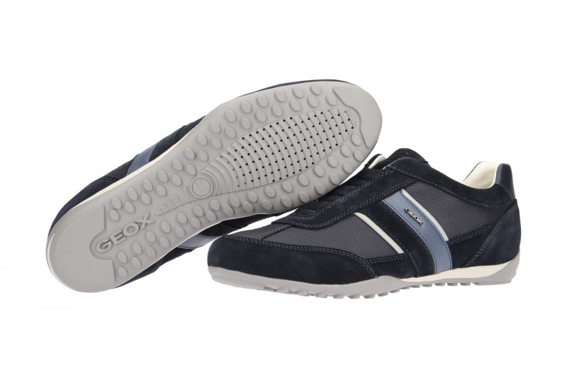 Geox Wells Schuhe Slipper blau weiß U82T5A
