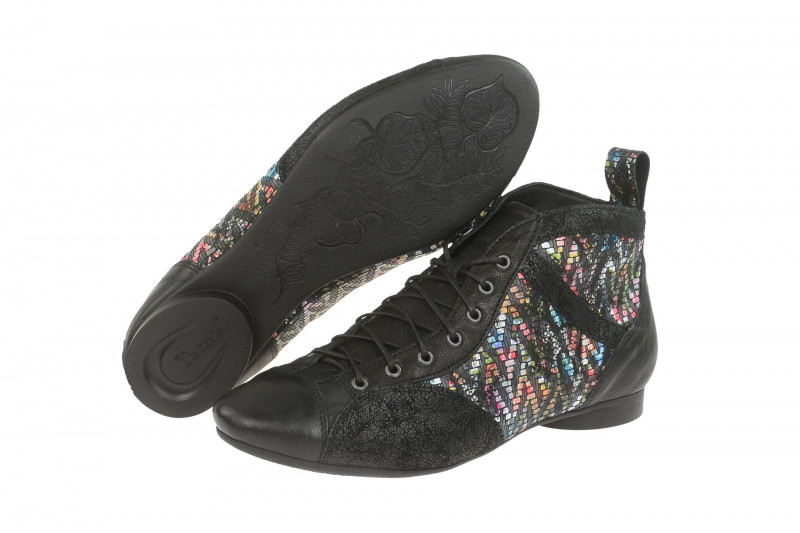 Think Guad Stiefelette schwarz kombi 7-87732-03