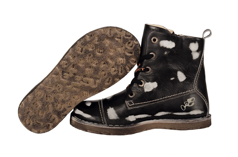 Eject SonySerap Boots in schwarz weiß E-15037.1