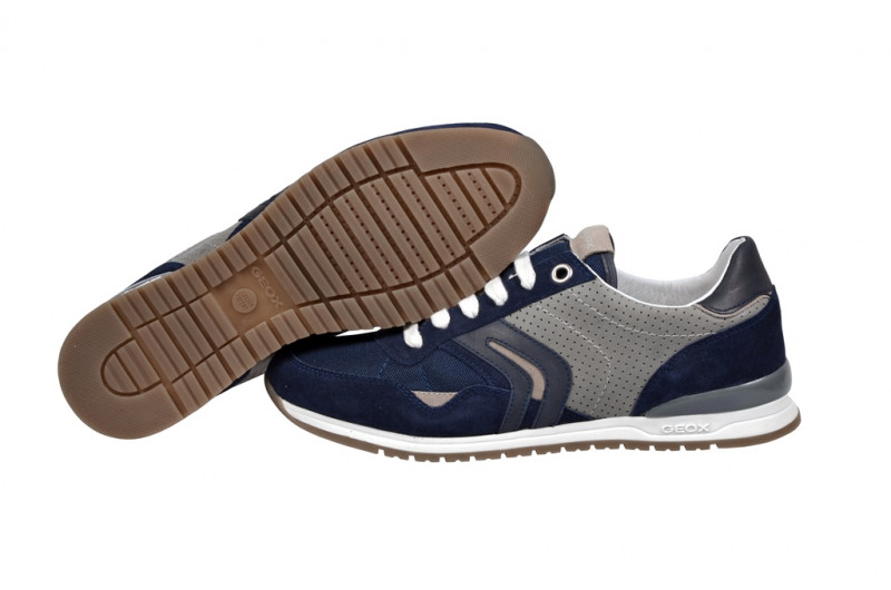 Geox Speed P Schuhe in blau grau Sneakers U32X1P