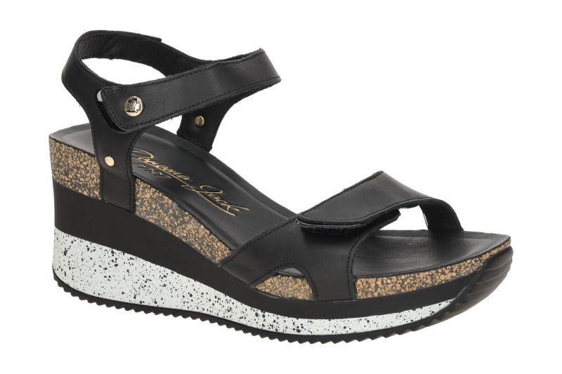 Panama Jack Nica Sport B10 Keil Sandale schwarz Napa