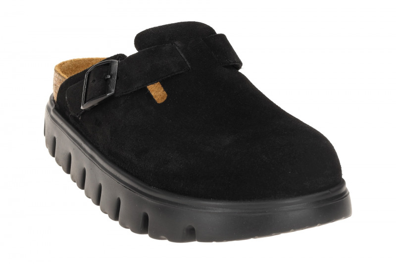 Birkenstock Boston Papillio Chunky Clogs Pantolette schwarz SCHMAL