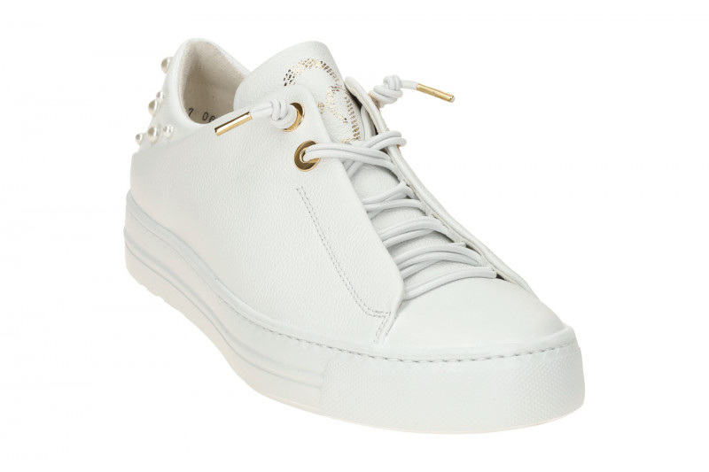 Paul Green Sneaker Schuhe weiß Perlen 5476