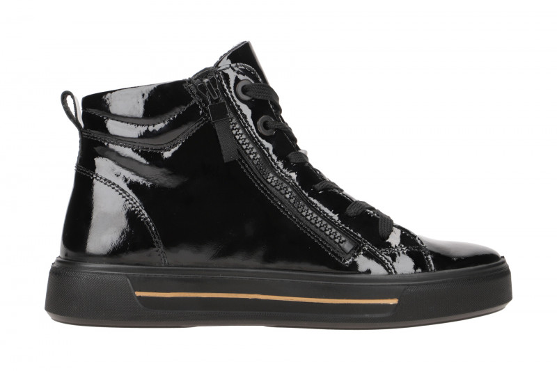 ARA Courtyard Schuhe Sneaker High schwarz Lack 12-27404