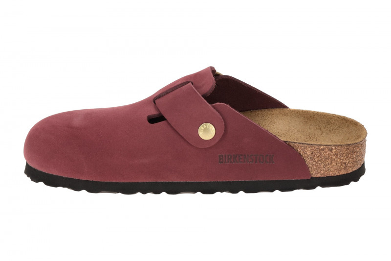 Birkenstock Boston Big Buckle Clogs Pantoletten berry rot SCHMAL 1028058
