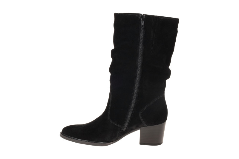 Gabor Stiefel schwarz Mid Rise gerafft 8041.02.003