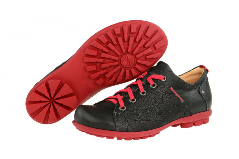 Think Kong Schuhe schwarz rot 1-81669-09