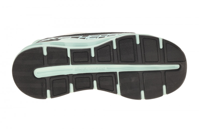 Skechers Glide Step Kinder Schuhe weiß mint Slip-Ins 303654L