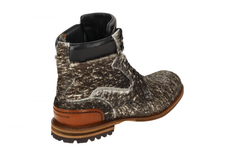 Floris van Bommel CREPI Stiefeletten braun weiß Langhaar 80022