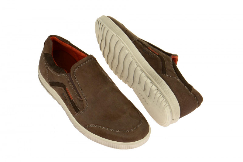 ecco Ennio Schuhe braun Herren Slipper