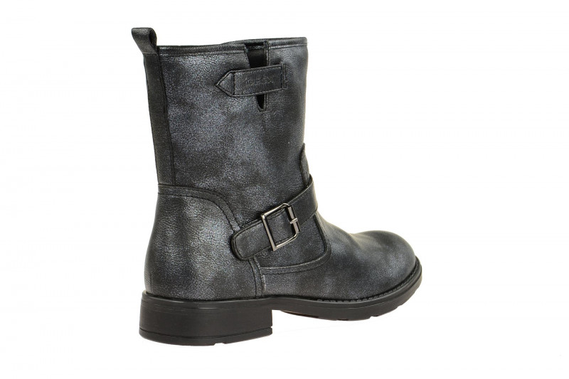 Geox Sofia Stiefel schwarz silber metallic