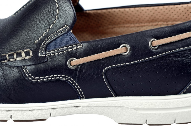 Clarks Slipper Unnautical Bay blau navy Gr 41.5