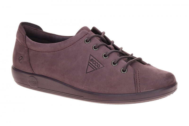 Ecco Soft 2 Schuhe lila uni Schnürer 206503