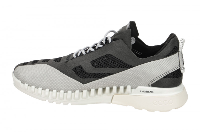 Ecco Zipflex Schuhe schwarz grau Damen Sneaker 834803