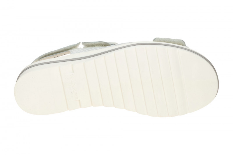 Waldläufer Hakura Sandale weiß silber Muster H-Weite 351013