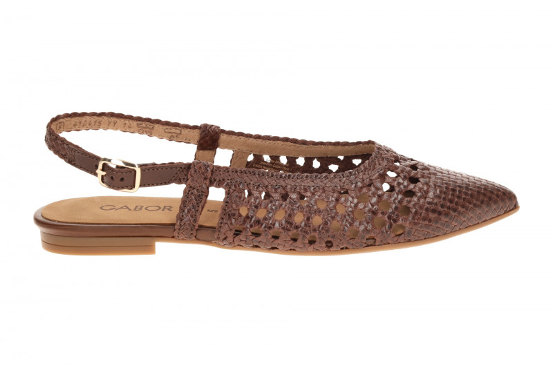 Gabor Sling Pumps braun coffee Flecht 81.631.28