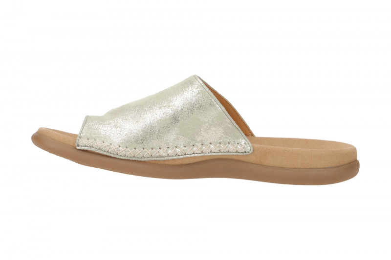 Gabor Pantolette mint grün metallic Zehentrenner 23.700.63